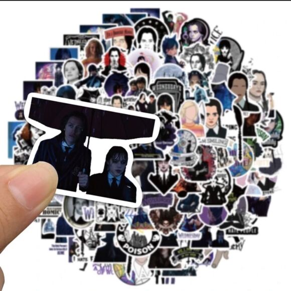 Wednesday Addams Assorted Stickers - Picture 8 of 10